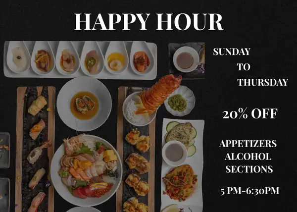 O Fine Japanese Cuisine happy hour